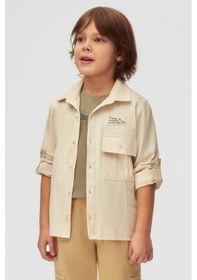 Resim Xo Kids Erkek Çocuk Gömlek 4-8 Yaş 48523 Krem 