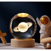 Resim Galaksi Renk Değiştiren Işıklı Cam Küre 6cm 