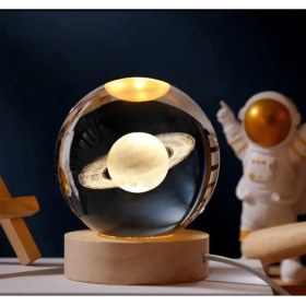 Resim Galaksi Renk Değiştiren Işıklı Cam Küre 6cm 