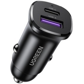 Resim Ugreen 30w 2 Portlu Araç İçi Şarj Cihazı Çakmaklık Adaptörü, 25845 