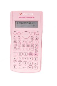 Resim 240 Fonksiyonlu Bilimsel Hesap Makinesi - 2 Satırlı Ekran, Güçlü Tasarım Pembe Pembe 