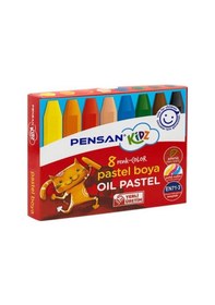 Resim Pensan Kidz Pastel Boya 8li - 3 Adet Çok Renkli 