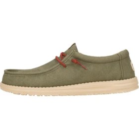 Resim Erkek Oxford ( Klasik) HD.41873-337 Hey Dude Wally Waxed Canvas Olive 