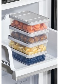 Resim Selka Home 4 Adet 0.5 Lt. Nora Organizer Buzdolabı Buzluk Düzenleyici Saklama Kabı 