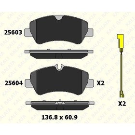 Resim Fren Balata Arka Ford V362 Transıt Custom-trend Delux Fişli 