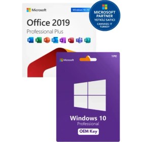 Resim Microsoft Windows 10 Pro Oem Office 2019 Pro Plus Dijital Lisans Anahtarı 