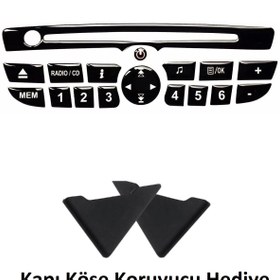 Resim mrc Renault Megane 3 Teyp Tuş Takımı Kapı Köşe Koruyucu Hediye 