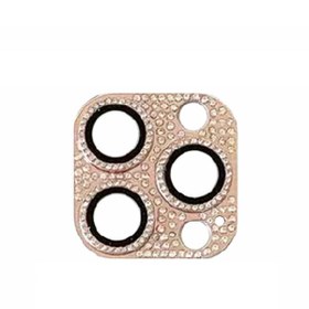 Resim Dolia For Iphone 12 Pro Max Cl-08 Parlayan Taşlı Şık Tasarım Kamera Lens Koruyucupembe 