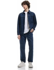 Resim Koton Normal Bel Pamuklu 90's Slim Fit Jean Pantolon - Howland Jean Koyu İndigo 5sam40018nd İndigo 