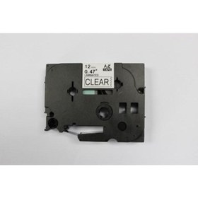 Resim Genel Markalar P-touch Tze-131 Seffaf Etıkete Sıyah (12MM X 8M) 