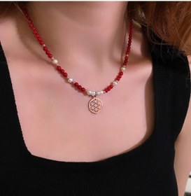 Resim STELA YAŞAM ÇİÇEĞİ MERCA İNCİ KOLYE 