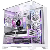 Resim Snt Subzero Plus 7 X Argb Fan Uzaktan Kumanda Midi Tower Atx Beyaz Oyuncu Kasası 
