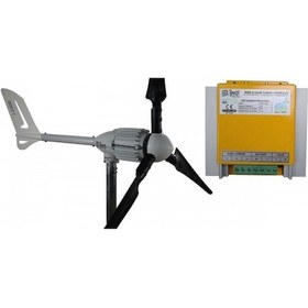 Resim I-1000 Watt 24 V Rüzgar Türbini + Hibrit Şarj Kontrol Cihazı 