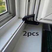 Resim 2 adet Pencere Durdurucu - Mat Bitişli, Dayanıklı Plastik Kapı Durdurucu, Pencere Kapanması İçin Kolay Kurulum, Kaymayı Önler, Ev ve Ofis Kullanımı İçin İdeal, Kapı Durdurucu, Ofis Pencere Güvenliği, Şık Tasarım, Sağlam Yapı, Pencere Sabitleyici, Kapı Sabitleyici, Mülk Yöneticileri, Tesis Yöneticileri 
