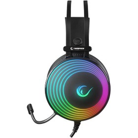 Resim Rampage RM-K97 Helix 7.1 Surround RGB Kulak Üstü Oyuncu Kulaklığı 