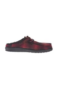 Resim HEY DUDE Wally Slip Cozy Plaid Kırmızı Erkek 