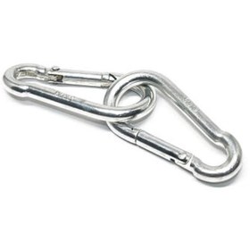 Resim Karabina Yaylı 6 Mm Paslanmaz Krom 5 Adet 