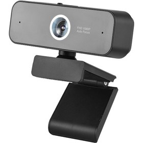 Resim Samdoo Usb 2.0 1080p Otomatik Odaklı Webcam, Mikrofon Ve Lens Kapağı İle, Canlı Yayın, Video Arama İçin Siyah Ds03af 