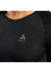 Resim Odlo Odlo Active F-dry Light Bl Top Crew Neck L/s Erkek Siyah Içlik Üst 6000 Siyah 
