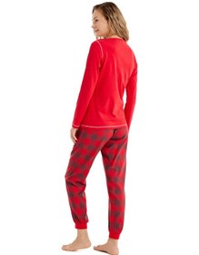 Resim Blackspade Kadın Pijama Takımı 51623 - Kırmızı Kırmızı 