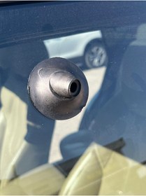 Resim Kaplan Vantuzlu Bombeli Ayna 8.5cm x 5.5cm Bebek Aynası 