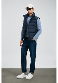 Resim Lufian Santo Spor Jean Erkek Pantolon Straight Fit Mavi Mavi 112200250100300 Mavi 