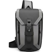 Resim Mufunye Erkek Moda Omuz Çantası - Usb Şarj Özellikli, Su Geçirmez Outdoor Çanta Spor/seyahat İçin Şık Koyu Gri Çok Renkli 