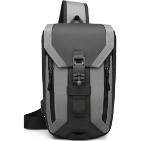Resim Mufunye Erkek Moda Omuz Çantası - Usb Şarj Özellikli, Su Geçirmez Outdoor Çanta Spor/seyahat İçin Şık Koyu Gri Çok Renkli 