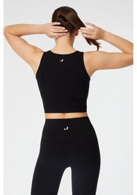 Resim Jerf Luz Sıkılaştırıcı & Kaplı Spor Sütyeni Siyah 