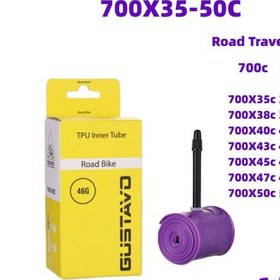 Resim Youmex Gustavo Tpu Lastik, Çakıl Yolları İçin 700x35-50c, Presta Valf 45mm, Dayanıklı Jant Lastiği 