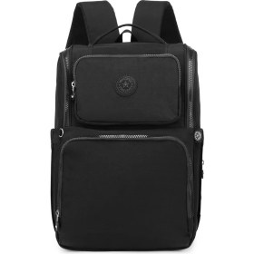 Resim Smart Bags Büyük Boy Su Geçirmez Çok Cepli Anne ve Bebek Bakım Sırt Çantası Siyah 