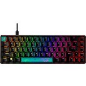 Resim Hyperx Alloy Origins 65 Aqua PBT US Siyah Kablolu Mekanik Oyuncu Klavye 