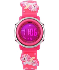 Resim Çocuk Saatleri Kız Saatleri 3-12 Yaş Spor Su Geçirmez 3d Sevimli Karikatür Dijital 7 Renkli Işıklı Kol Saati Çocuklar İçin Diğer 
