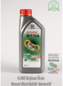 Resim 20w-40 Actevo 4t 1 Litre Motor Yağı 