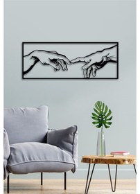 Resim Creation of Adam - Metal Tablo 