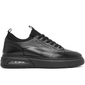 Resim Derimod Erkek Siyah Bağcıklı Kalın Tabanlı Deri Sneaker,Kışlık Spor Ayakkabı 25WFD632218 