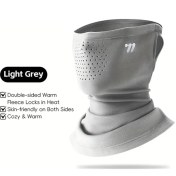 Resim Willowhaven West Bıkıng Rüzgar Geçirmez Nefes Alabilir Light Grey Kışlık Kayak Bisiklet Maskesi Açık Gri 