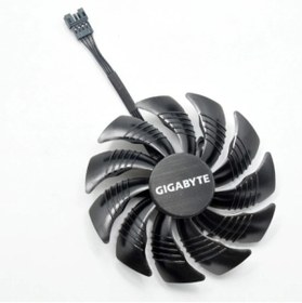 Resim Everflow Gigabyte Geforce Gtx 1080 Gtx1070 1060 1050 Ti Fanıtx G1 87mm 3 Vida 4 Pin Radeon Ekran Kartı Fanı 