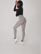 Resim lismina 778 Gri Scrunch Butt Leggings Arkası Büzgülü Tayt 