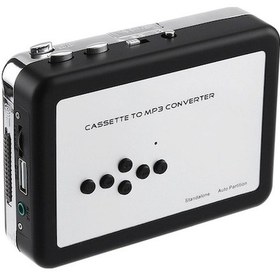 Resim Usb Kaset Çalar İle Mp3 Dönüştürücü: Taşınabilir, Otomatik Sarımlı, Hoparlör Ve Kulaklık Bağlantılı 10" 