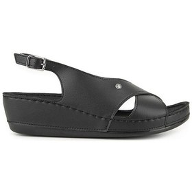 Resim Muya Ingane 35207 Anatomik Kadın Topuk Dikeni Sandalet Siyah Siyah 