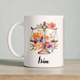 Resim Çiçek Terazisi Avukat Kupa 