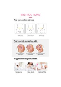 Resim Besthome1 Hamilelik Fetal Kalp Ritmi Doppler - Pembe Bebek Kalp Atışı Cihazı Pembe 