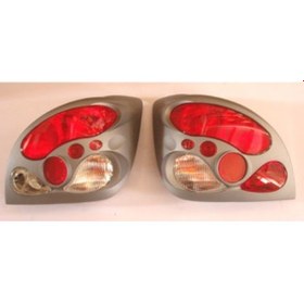 Resim Esse Oto - Ford Fıesta- 00/02 Modifiye Stop Lambası Sağ/sol Set 2 Parça Gri/kırmızı/beyaz Esse8051530 - 