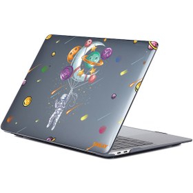 Resim MacBook Pro 16" A2141 Desenli Koruyucu Laptop Kılıfı Balonlar 