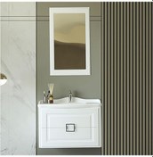 Resim Denko Nergis 80 Cm Mdf Beyaz Banyo Dolabı Takımı Diğer