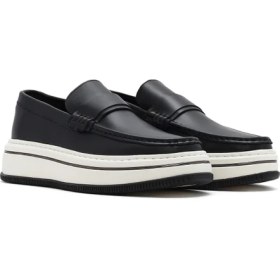 Resim Derimod Erkek Siyah Kalın Tabanlı Deri Casual Loafer 25SFD650118 