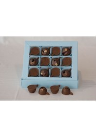 Resim Kahve Fincanı Spesiyal Beyaz Çikolatalı Hediyelik Çikolata 1 Kg 