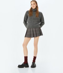 Resim Balıkçı Yaka Dikiş Detaylı Uzun Kollu Triko Kazak 