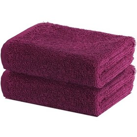 Resim 2 Adet Mutfak Havlusu El Yüz Havlusu Mürdüm 